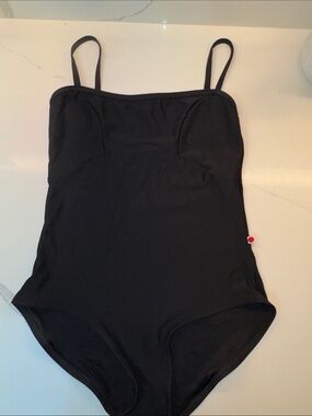 Yumiko Black One-Piece with Slim Straps